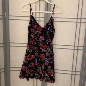 Forever 21 Black Floral Mini Dress